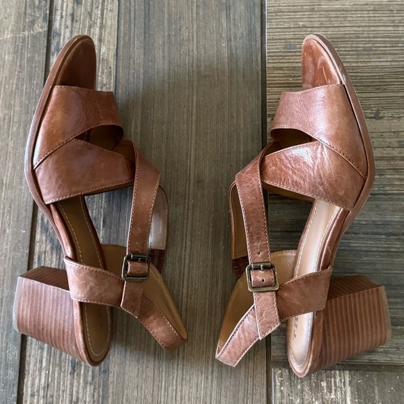 Trask Charlene Women's Heeled Leather Sandals Women's Size 10 - Picture 4 of 12